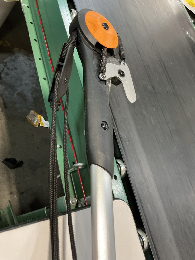 Condition photo showing As Is for fiskars 5-16 ft. extendable 2-in-1 pruner and pole saw for tree trimming, tree trimmer with chain-drive for cutting branches up to 1.25\" diameter with more power, garden tools pole saw & pruner chain drive