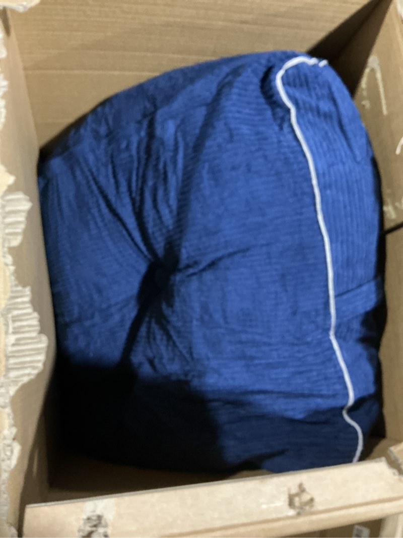 Condition photo showing Good Condition for (Similar to) (sofa) Ainsley Button Tufted Storage Bench Dark Charcoal Gray - HomePop: Upholstered Ottoman for Bedroom with Wood Legs