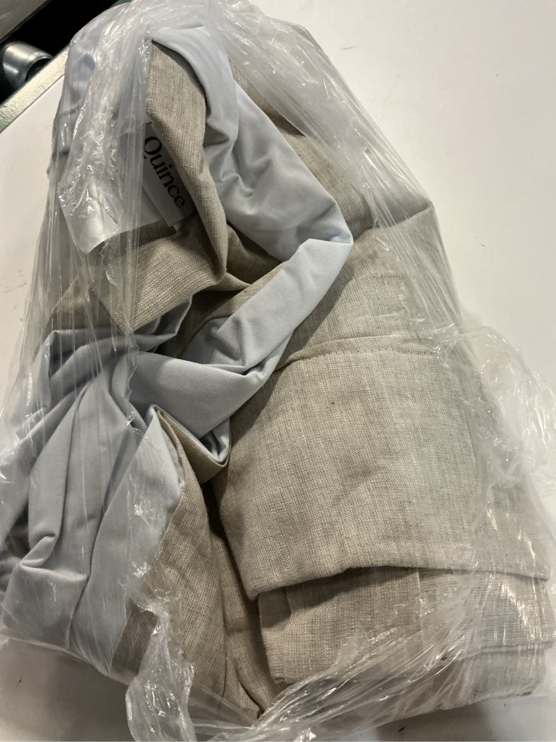 Condition photo showing Good Condition for european linen true blackout curtain - single panel, 48x108, flax