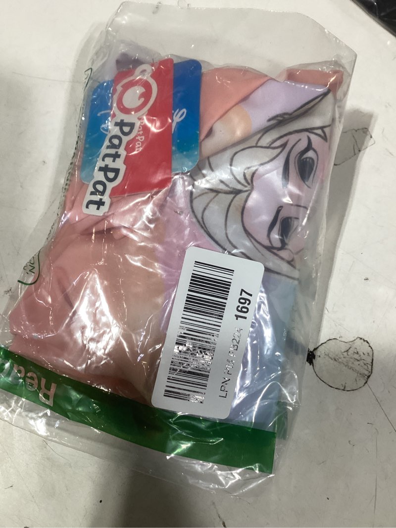 Condition photo showing Good Condition for Disney Mickey and Friends Girl Two Piece Long Sleeve Swimsuit Rashguard Bathing Suit Disney Elsa-pink 5T