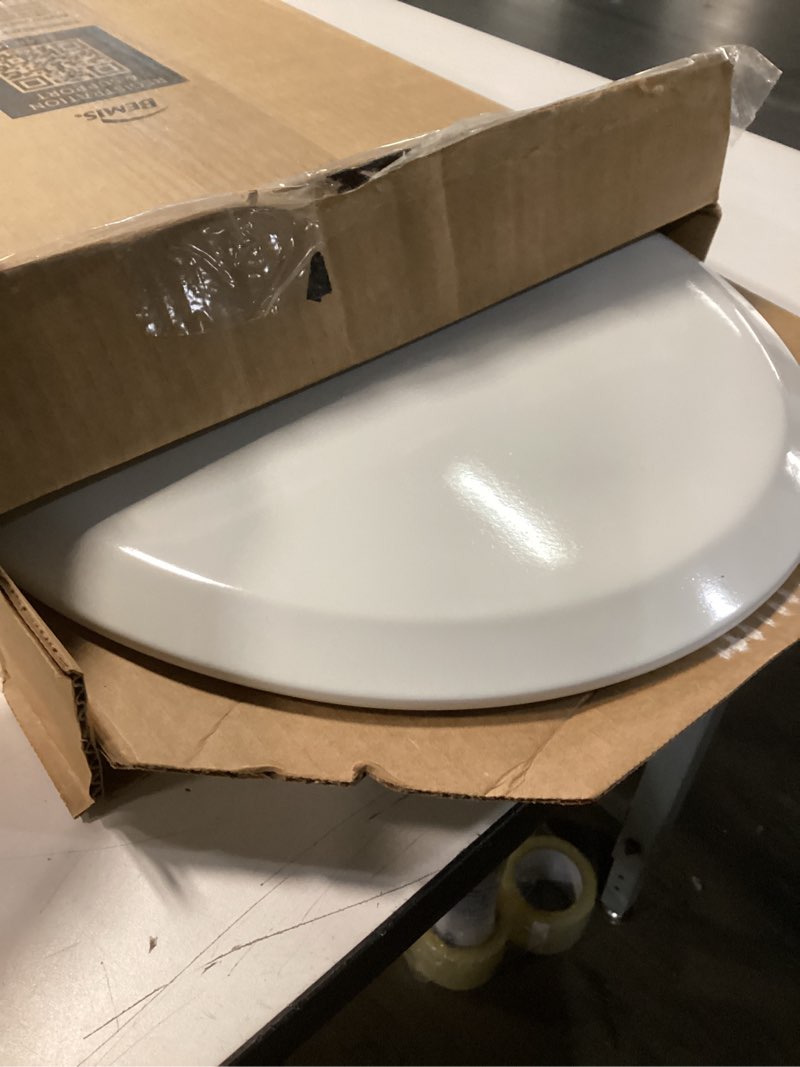 Condition photo showing Good Condition for mayfair nextstep2 toilet seat with built-in potty training seat, slow-close, removable that will never loosen, round, white round (1-pack) 1-pack