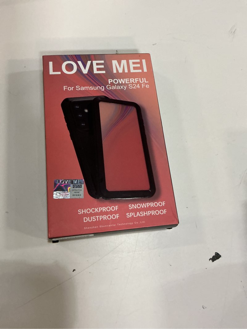 Condition photo showing New/Like New for LOVE MEI Compatible with Samsung Galaxy S24 FE Case, Outdoor Sports Military Heavy Duty Shockproof Dustproof Hybrid Aluminum Metal+Silicone+Tempered Glass Hard Cover (Green)