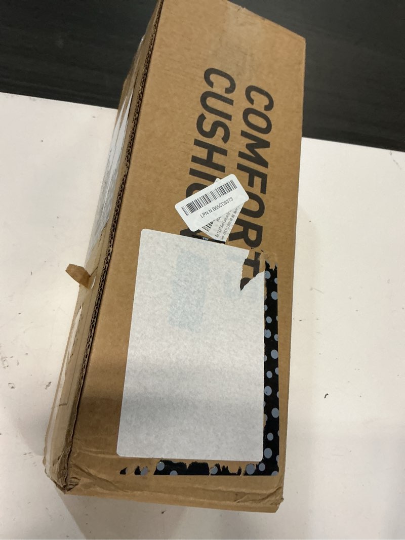 Condition photo showing New/Like New for seat cushion for office chair car, l-shaped ergonomic seat cushions,memory foam orthopedic cushion with coccyx hollow,lumbar support & tailbone pain relief for car, truck, gaming chair,beige & gray beige gray
