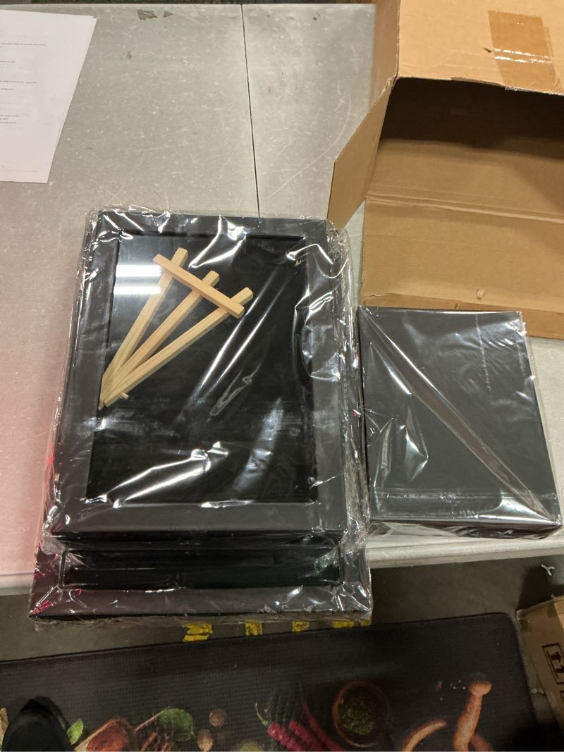 Condition photo showing Good Condition for threehoney 3 sets enamel pin display case frame with wood easel 14 x 9.5 11 x 8 8 x 6 enamel pin collection display shadow box for easter pins military medal gift jewelry
