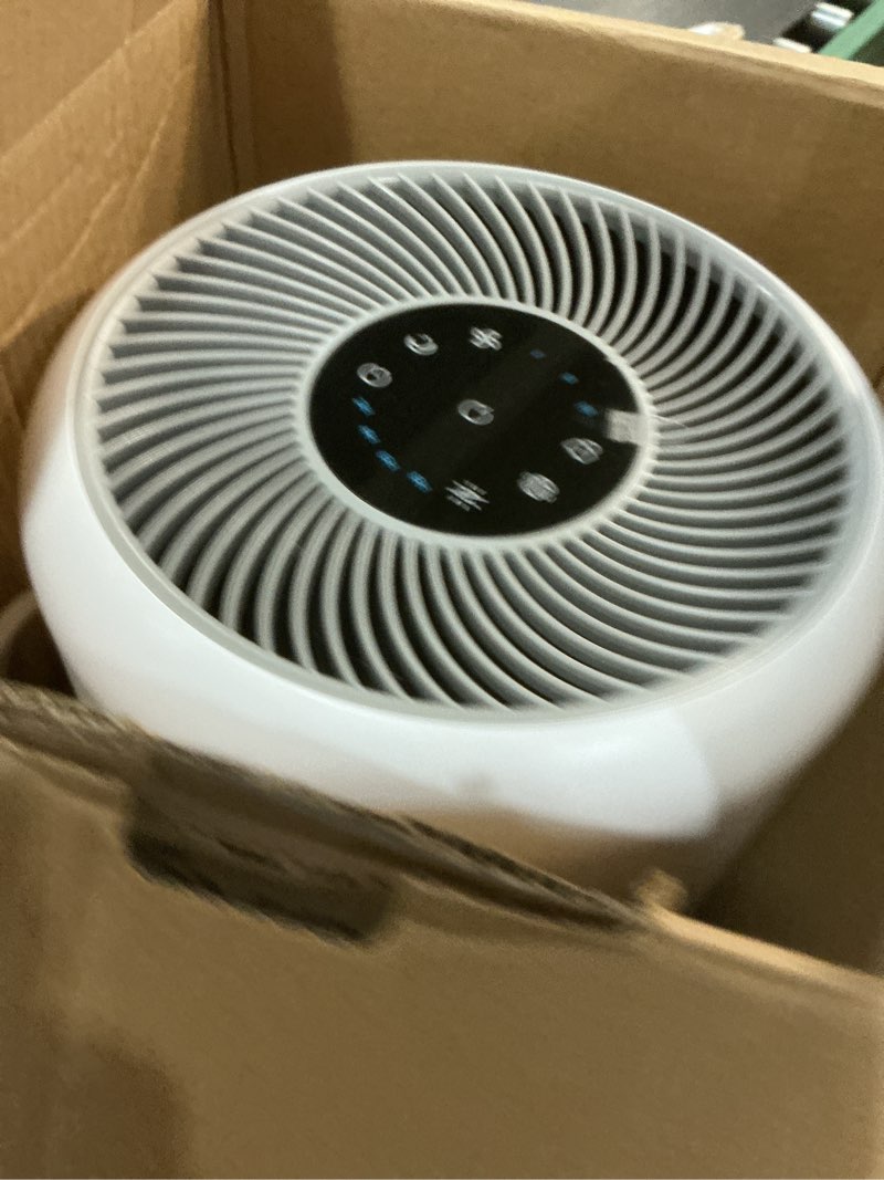 Condition photo showing New/Like New for levoit air purifier for home allergies pet hair in bedroom, covers up to 1073 ft² by 56w high torque motor, aham verifide, 3-in-1 filter with hepa sleep mode, remove dust smoke odor, core300-p, white