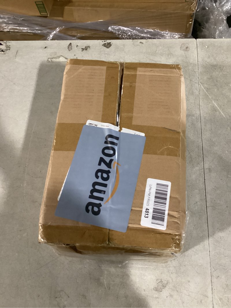 Condition photo showing Good Condition for shinoske 4-tier bookshelf,small triple wide bookcase for books,cds,movies,display shelf with 10 open shelves for living room,home office,balcony,rustic brown