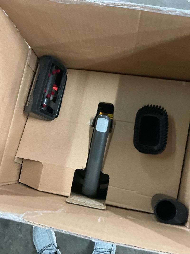 Condition photo showing As Is for hoover windtunnel swivel pet bagless upright vacuum cleaner forhome use on carpet and hard floors, corded upright vacuum cleaner for pet hair, lightweight desi
