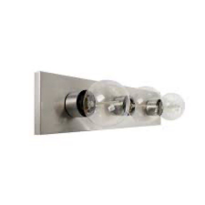 3-Light Hollywood Vanity Light Fixture in Brushed Nickel – Modern Bathroom Lighting, UL Certified, E26 Base - 3-Light Vanity Light