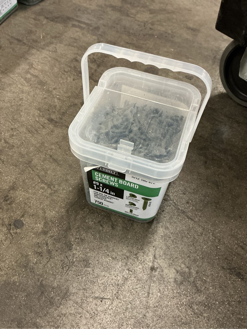 Condition photo showing New/Like New for #9 x 1-1/4 in. ribbed flat head t25 star drive cement board screw (750-pack)