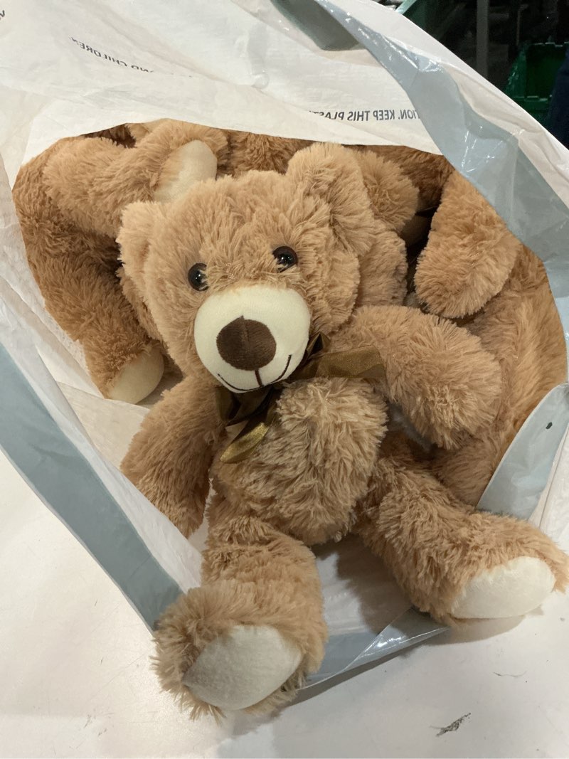 Condition photo showing Good Condition for 8 pack teddy bears bulk 13.5 inch small teddy bear stuffed bears for baby shower centerpiece decorations for christmas valentine's mother's day for kids or adults (8 light brown)