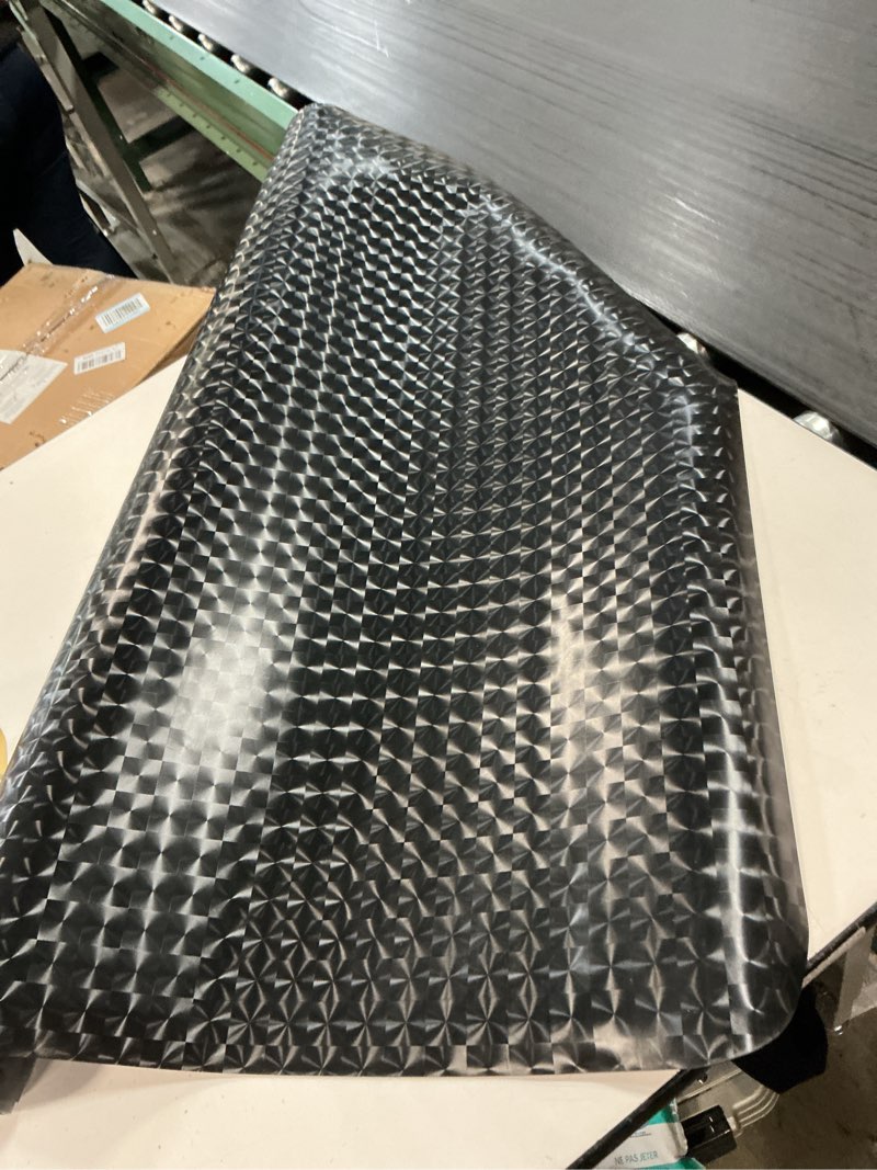 Condition photo showing As Is for (Similar to stock photo) 3mm Coin-Grip Rubber Flooring Roll - Easy to Cut Waterproof Anti-Slip Mat, Heavy Duty Floor Protection for Garage, Gym, Stable, Basement, Kennel, 4' x 14' 4 ft x 14 ft x 0.1 in Coin-Grip