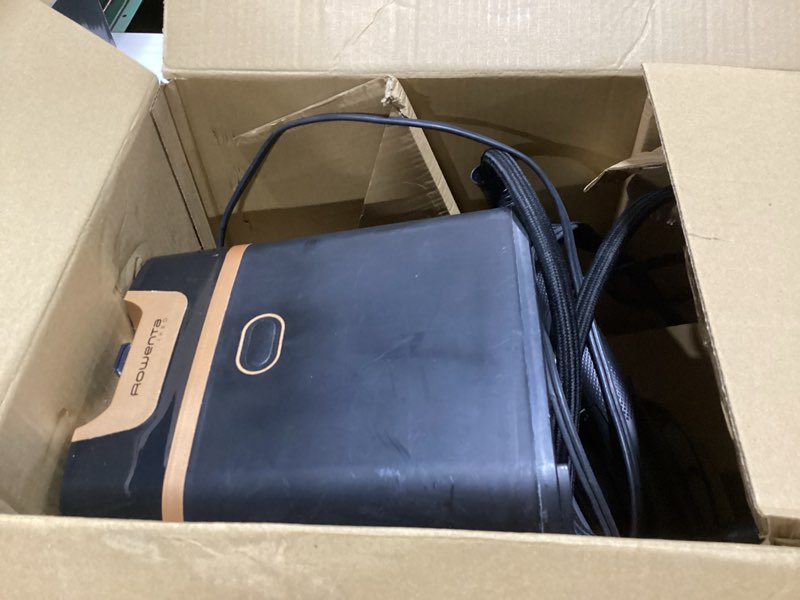 Condition photo showing Good Condition for Rowenta IXEO Steamer for Clothes with Ironing Board 65 Inches 45 Second Heatup, 1 Liter Capacity 1500 Watts Ironing, Portable, Fabric Steamer, Garment Steamer, Adjustable QR1410,Black Iron & Steamer with 3-Position Smart Board Black