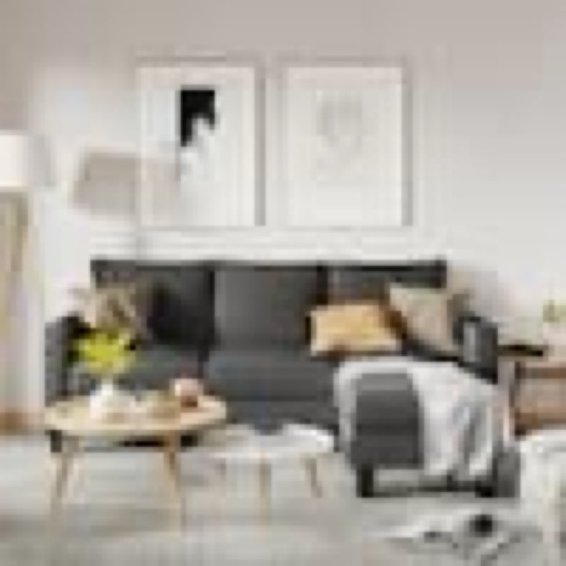 Incomplete 70 in. Classic L-Shaped Sectional Sofa Reversible Linen Sectional Sofa in Dark Gray with Chaise