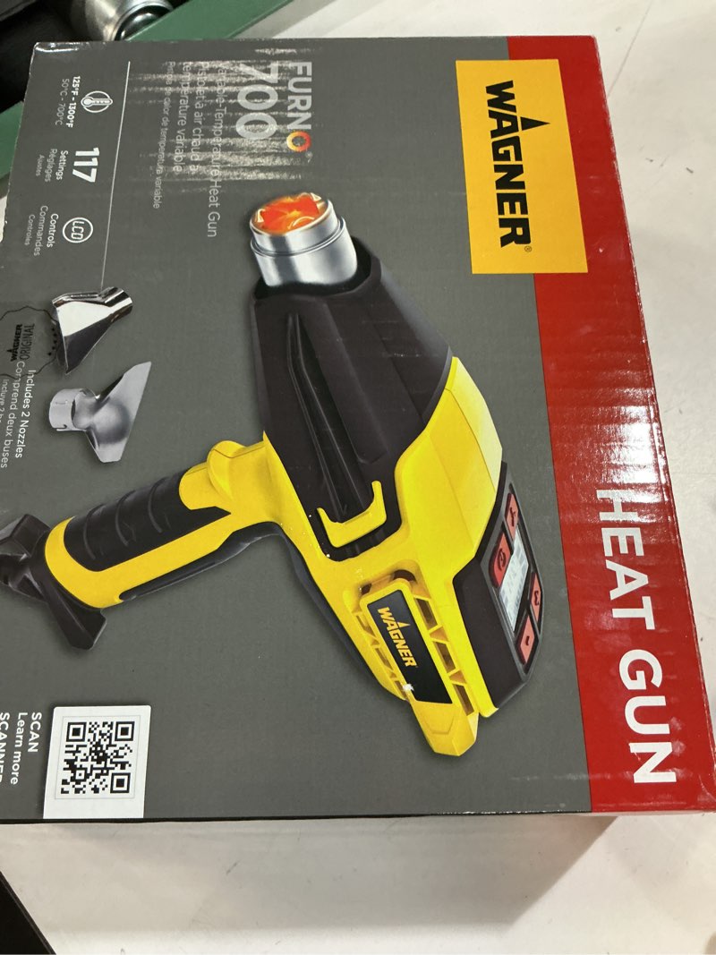 Condition photo showing As Is for Wagner Furno 700 12.5 amps 1500 watt 120 volt Digital Heat Gun