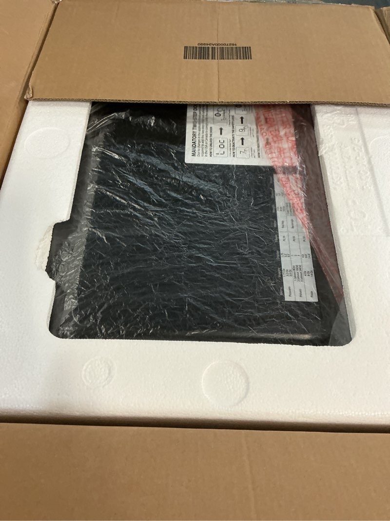 Condition photo showing New/Like New for TOSHIBA Small Microwave Oven with 11 Power Levels, ChefDefrost, Sound On/Off & Eco Mode, 0.7 Cu Ft, 700W, Black, MM-EM07PA(BK) ChefDefrost-0.7 Cu Ft-700W-Black