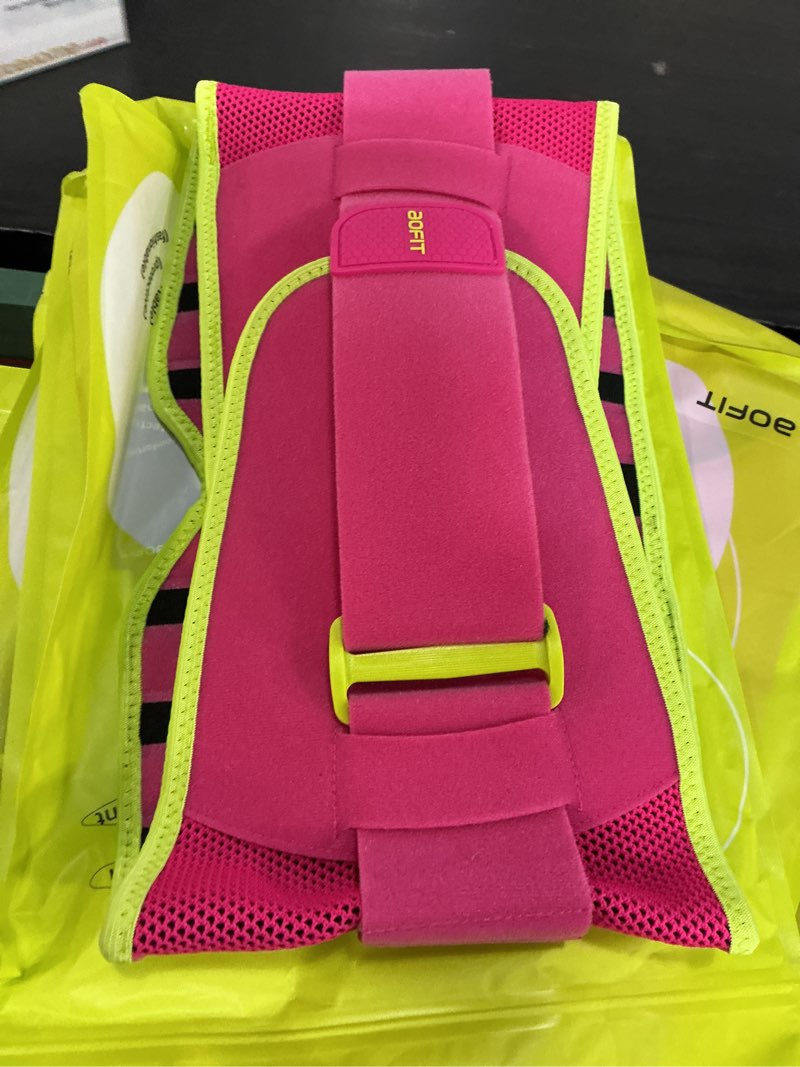 Condition photo showing New/Like New for aofit back brace for lower back pain relief, 8x powerful support system,lumbar support belt for men & women ergonomic 3d knitted design with adjustable strap pain relief strong support hotpink s small bloom