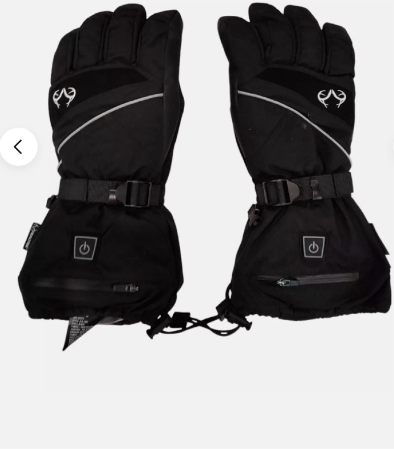 Realtree Adult Heated Gloves, Black
