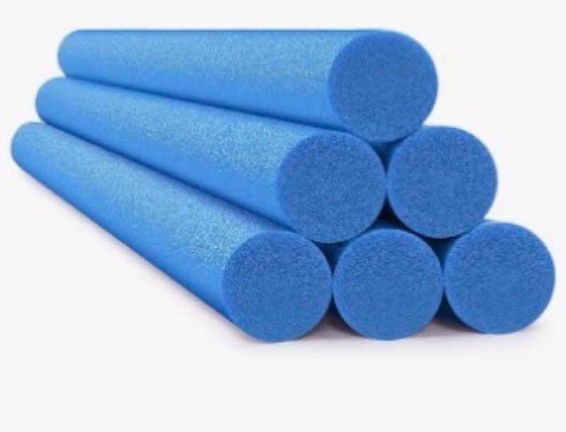 Hanaive 6 Pack Jumbo Floating Pool Noodles Foam Tube 55 x 3.5 Inches Swimming Bright Thick Pool Nood