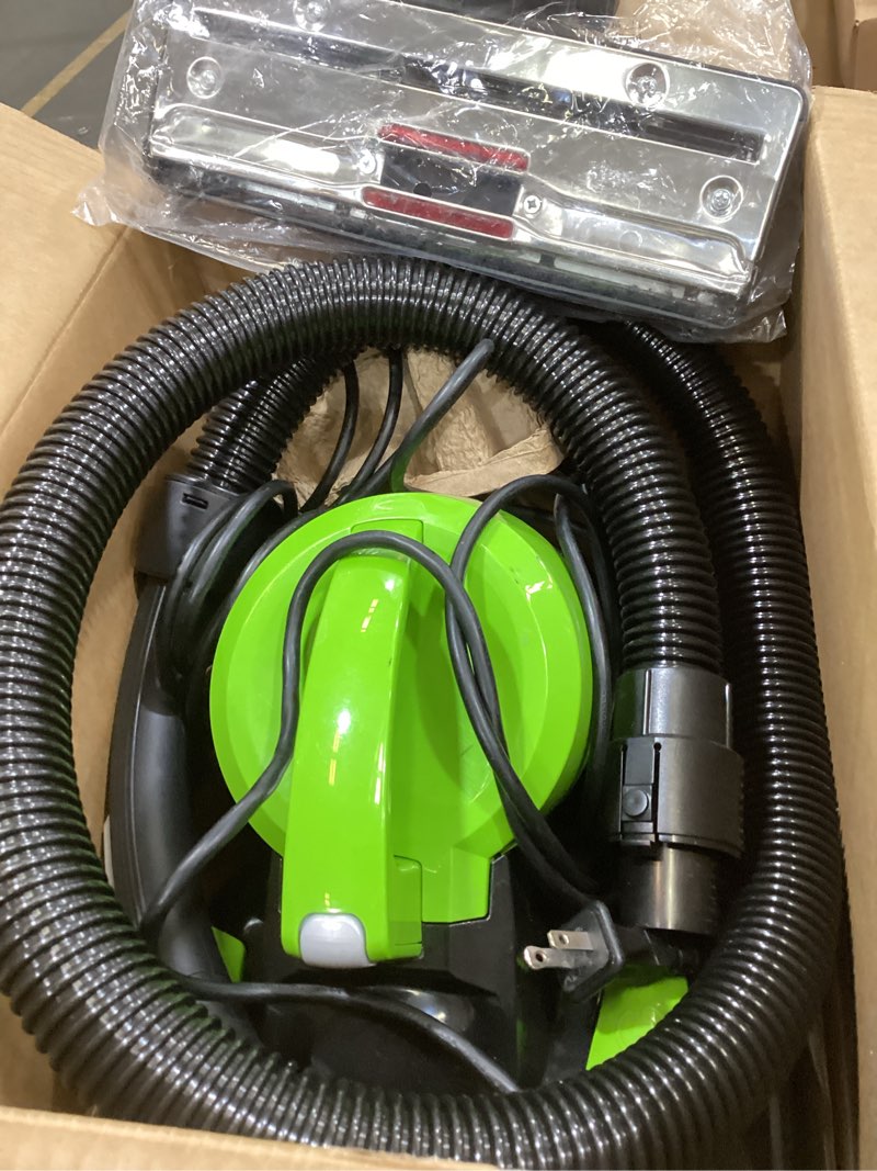 Condition photo showing As Is for bissell 2156a zing canister bagless vacuum zing canister lime
