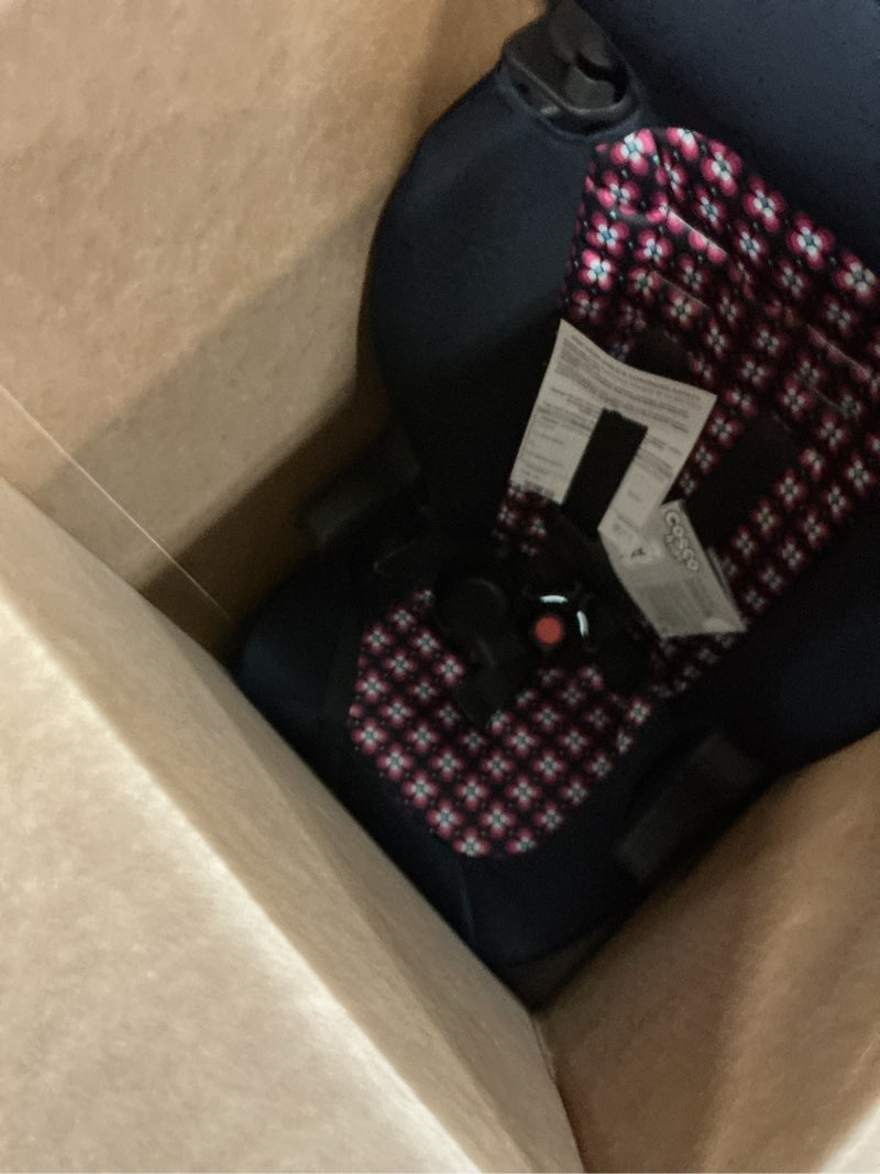 Condition photo showing New/Like New for cosco kids finale 2-in-1 toddler booster car seat, peony tiles ii