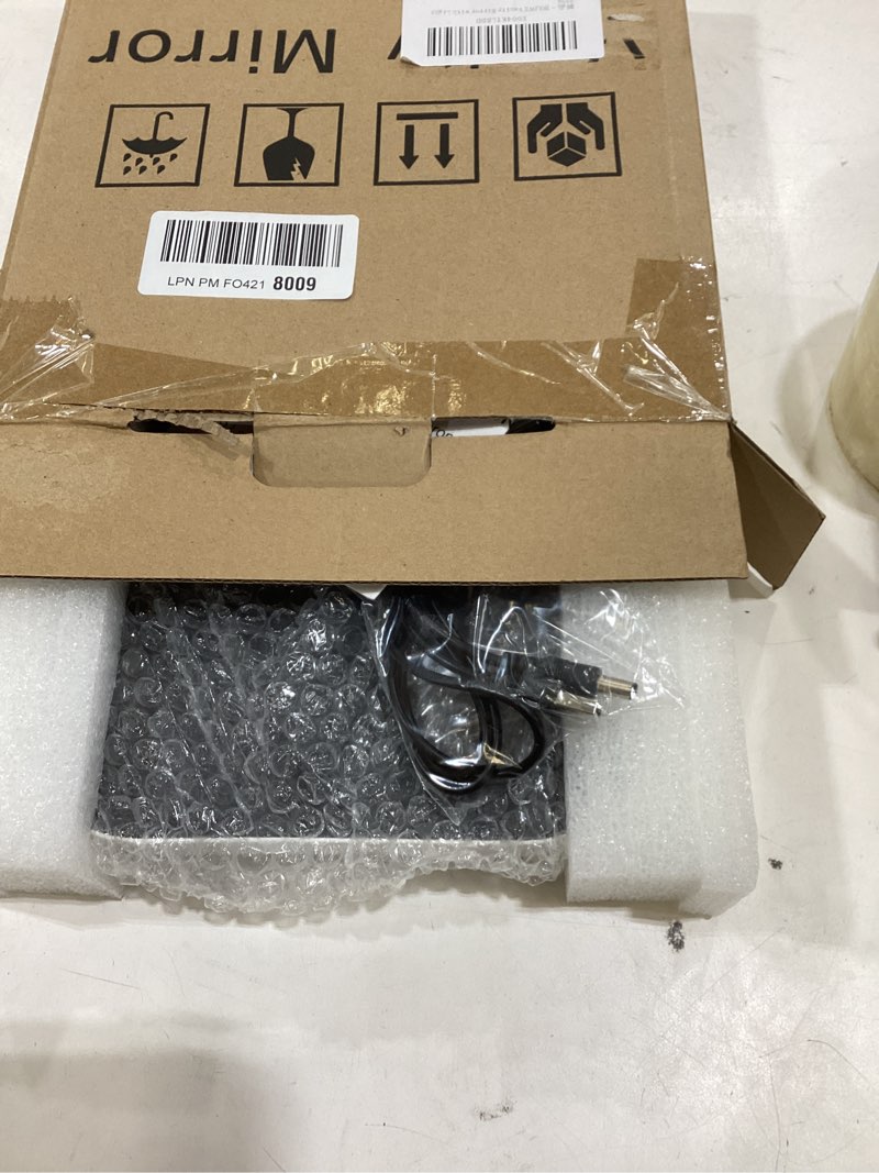 Condition photo showing New/Like New for 10"x8" Portable Lighted Makeup Mirror with 3-Color Dimmable LED, Touch Screen Vanity Mirror for Travel or Bedroom Desk (White) White 8"L x 10"W