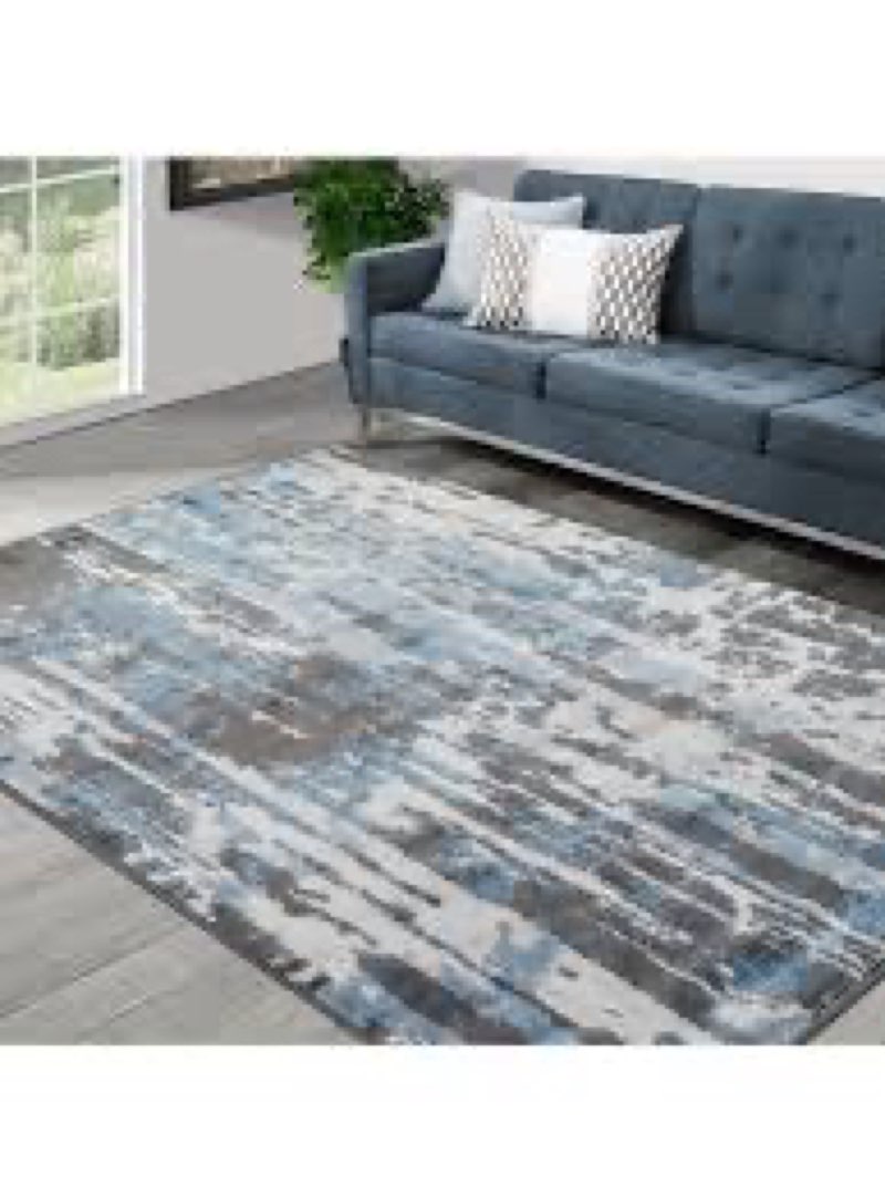 Instanbul area rug 5x7 green/grey 