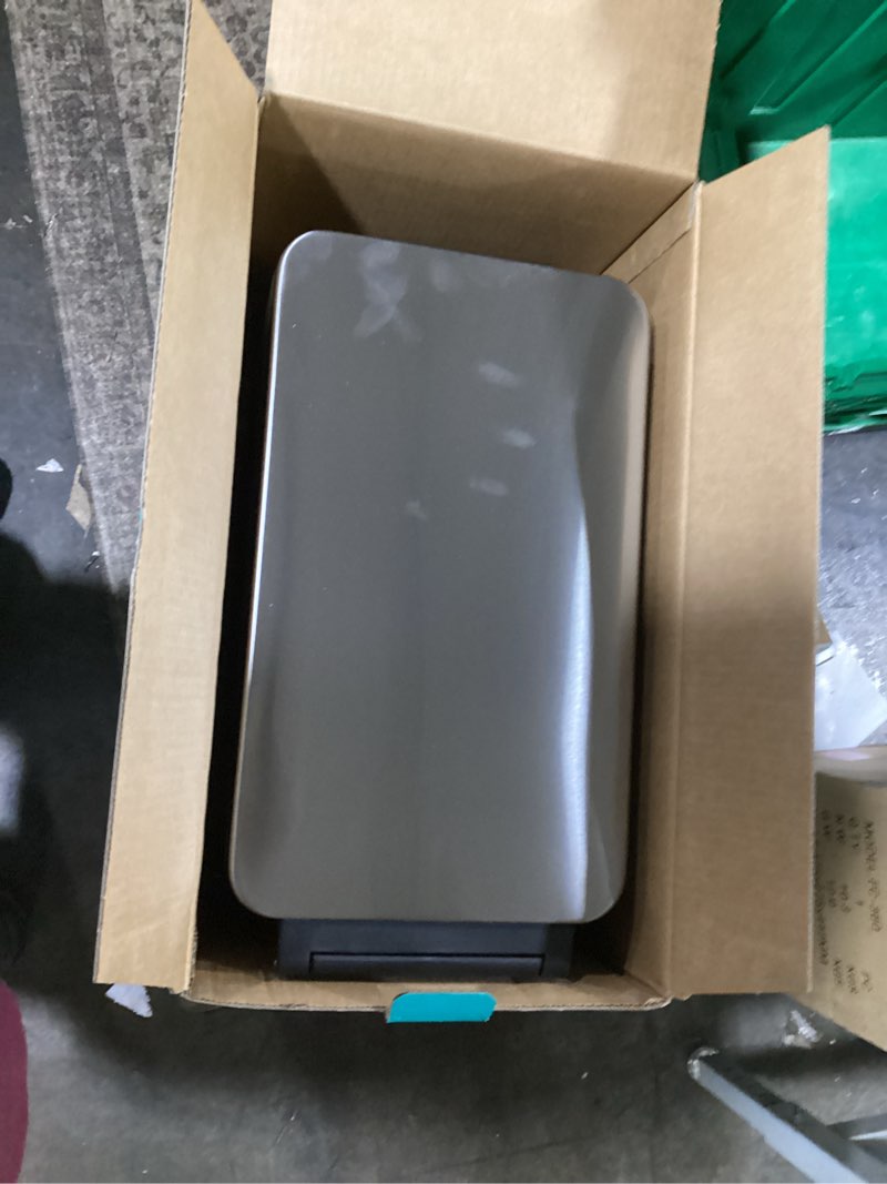 Condition photo showing Good Condition for Similar to Home Zone Living 12 Gallon Blue Steel Indoor Kitchen Step Trash Can