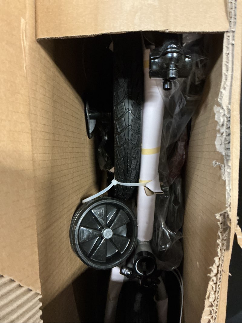 Condition photo showing As Is for JMMD Kids Bike for Ages 4-12 Years Old Boys Girls, 14 16 18 Inch Kids Bike with Training Wheels & Kickstand, Kids Bicycle for Toddlers and Kids with Handbrake silverred 18 Inch