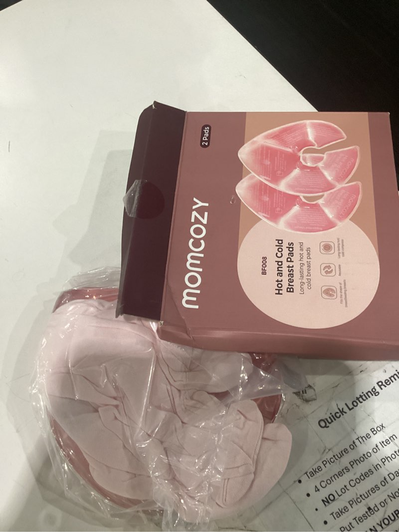 Condition photo showing Good Condition for momcozy larger breast therapy packs, hot and cold breast pads with 2 soft covers, breastfeeding essentials, postpartum recovery, 2 pack, pink