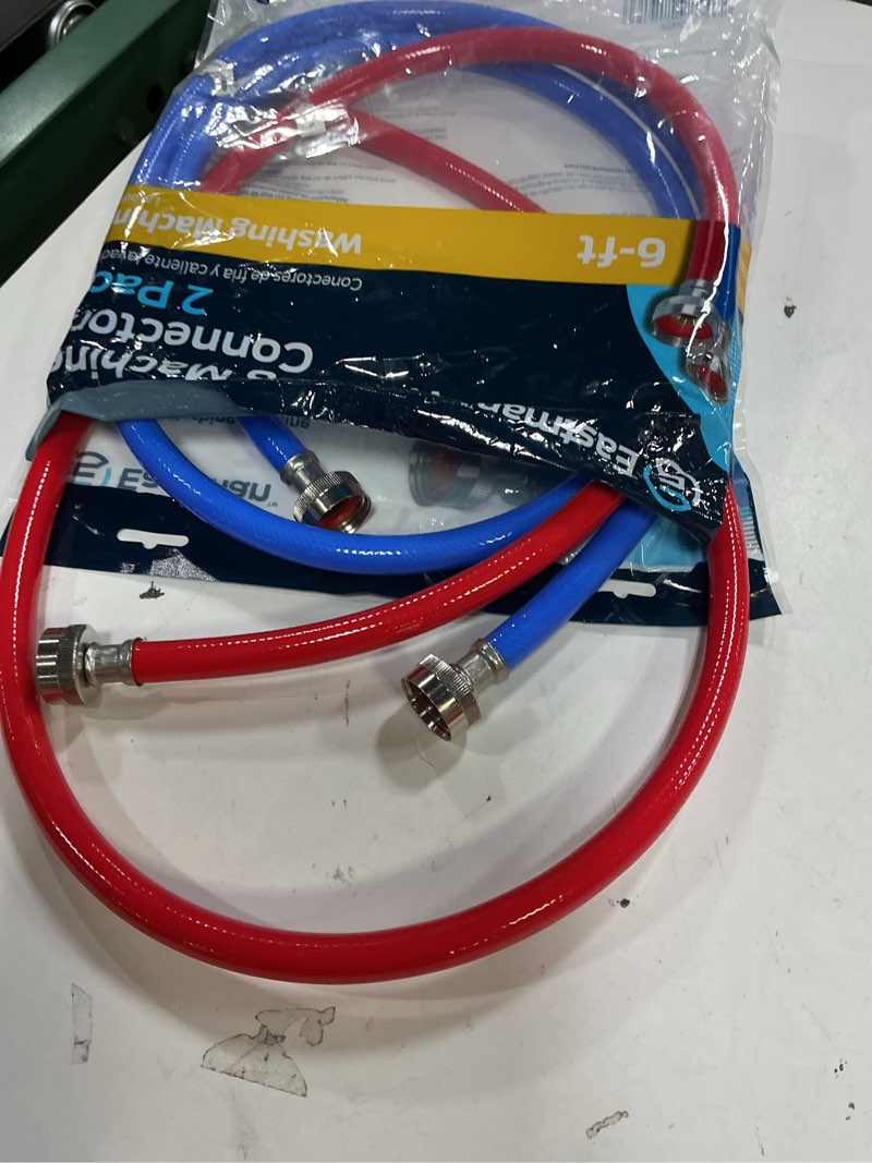 Condition photo showing Good Condition for eastman 2-pack 6-ft 3/4-in fht inlet x 3/4-in fht outlet pvc washing machine connector