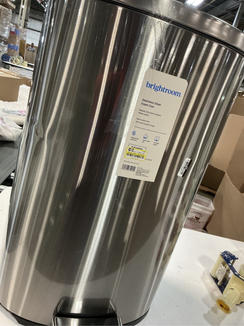 Condition photo showing As Is for 45l d shape step trash can - brightroom™