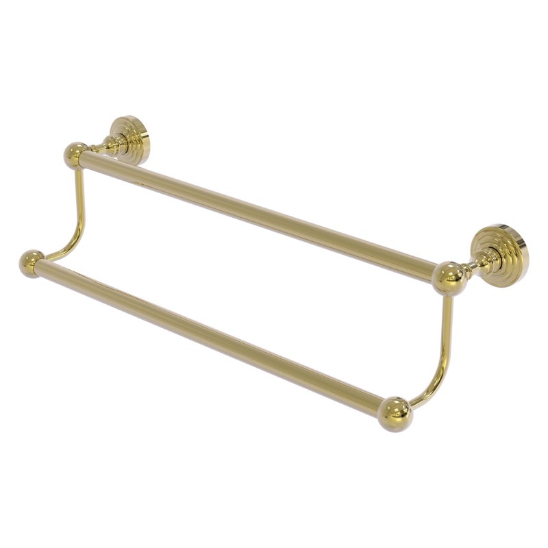 allied brass wp-72/18 waverly place collection 18 inch double towel bar, antique brass