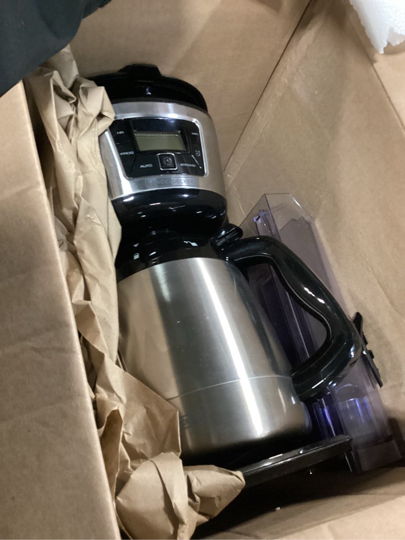 Condition photo showing Good Condition for BLACK+DECKER 12-Cup Thermal Coffeemaker, Black/Silver, CM2035B