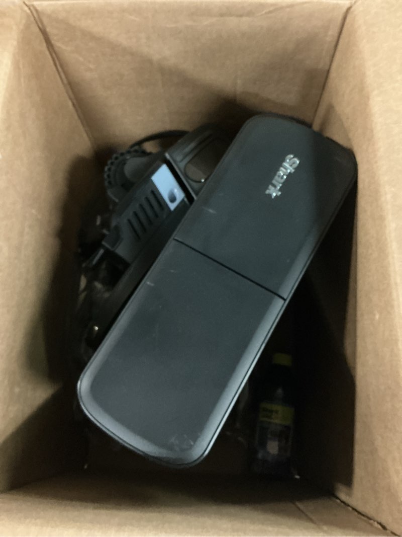 Condition photo showing As Is for shark matrix plus 2in1 robot vacuum & mop with sonic mopping, matrix clean, home mapping, hepa bagless self empty base, cleanedge, for pet hair, wifi, black/silver (rv2610wa) wet&dry self-empty (60 day)(black/silver)