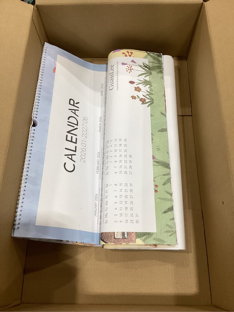 Condition photo showing Good Condition for beautiful 2026 wall calendar - runs from january 2026 until july 2027 - large 14.5" x 11.5" office wall calendar for easy organizing