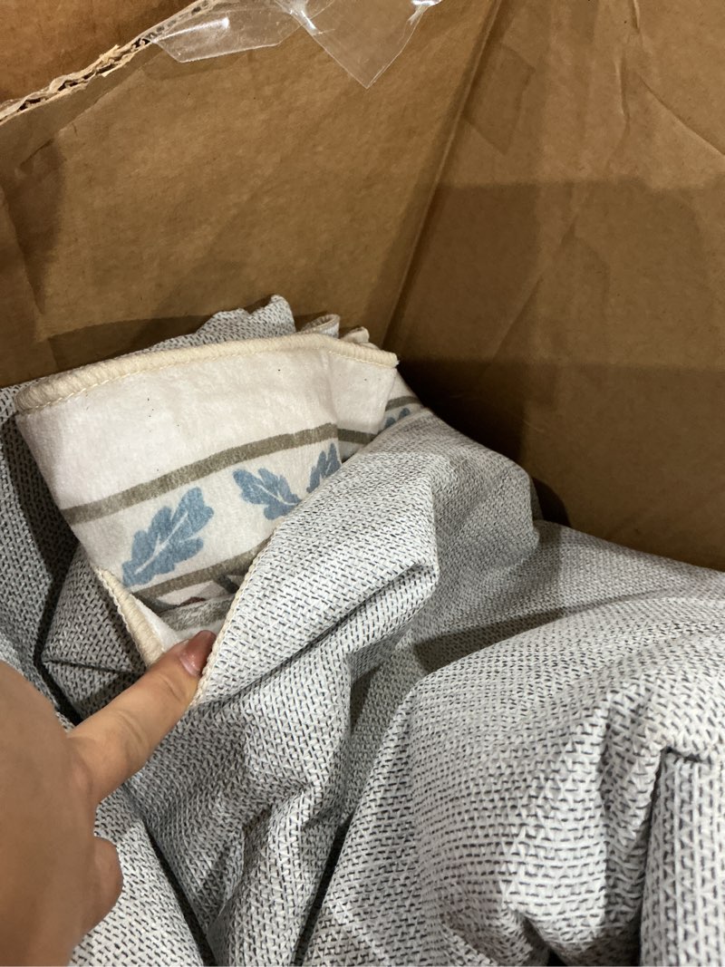 Condition photo showing As Is for lahome floral washable rugs 8x10, soft 8x10 area rugs for living room bedroom, boho non-slip forest stain resistance large throw carpet for farmhouse dining room office giverny, beige/blue beige/blue 8' x 10' (rectangular)