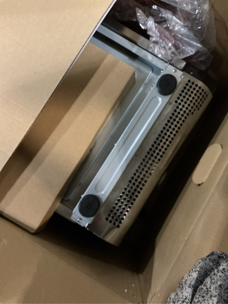 Condition photo showing As Is for Ninja DCT451 12-in-1 Smart Double Oven with FlexDoor, Thermometer, FlavorSeal, Smart Finish, Rapid Top Convection and Air Fry Bottom , Stainless Steel 12-in-1 with Thermometer