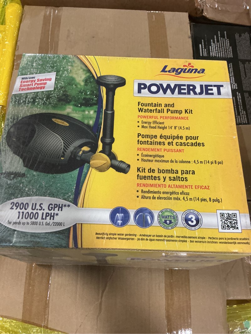 Condition photo showing New/Like New for Laguna PowerJet 2900 Electronic Fountain/Waterfall Pump Kit for Ponds Up to 5800-Gallon