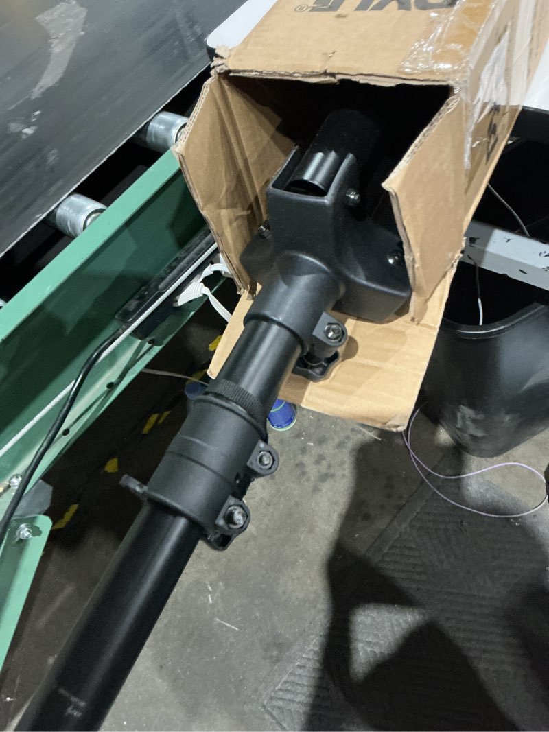 Condition photo showing As Is for pyle universal speaker tripod stand mount - 6' sound equipment holder height adjustable up to 70 inches for speakers w/ 35mm compatible insert perfect for home, on stage or in studio use