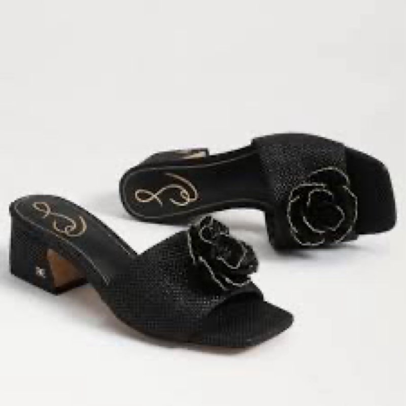 Sam Edelman Winsley Heeled Sandal Black 6 Medium