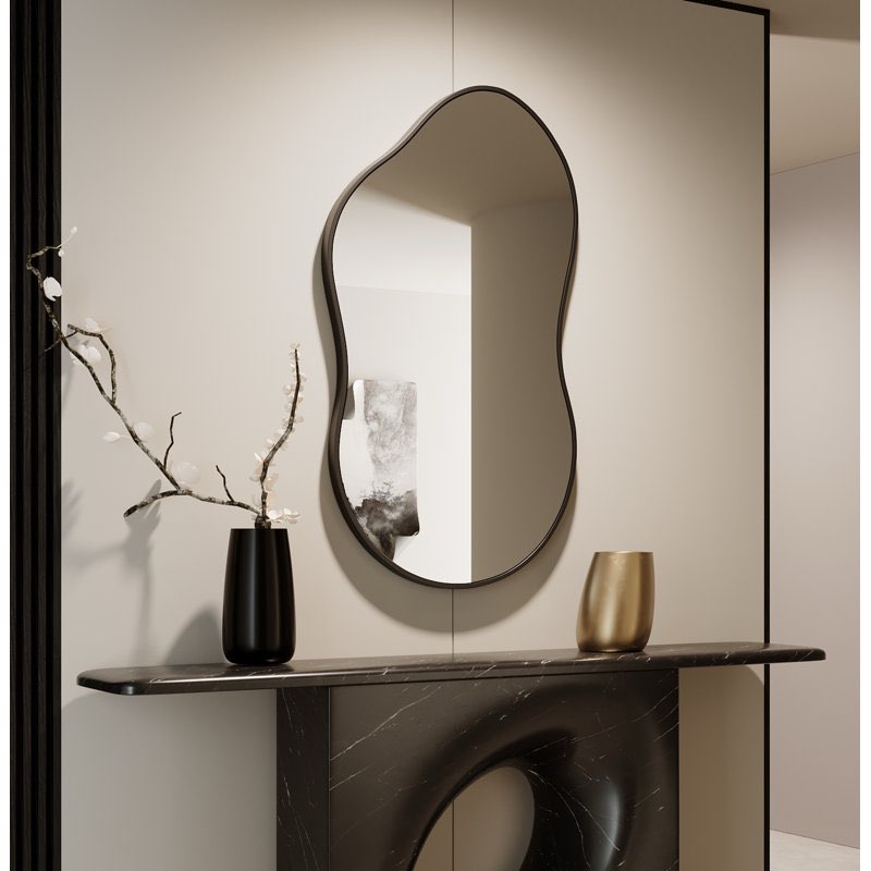 Irregular Unique Shaped Wall Mirror, Asymmetrical Mirrors, Cloud Mirror