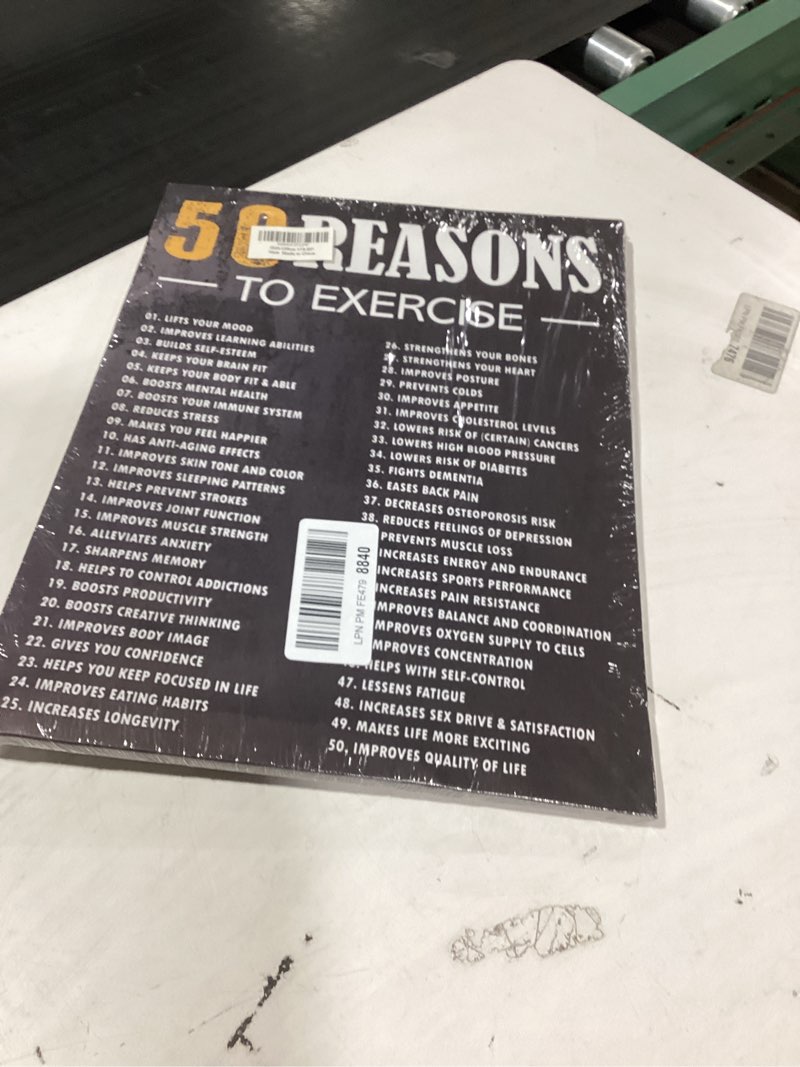 Condition photo showing New/Like New for gwisml 50 reasons to exercise wall decor,inspirational exercise fitness canvas frame paintings for gym sports room home workplace wall art decor