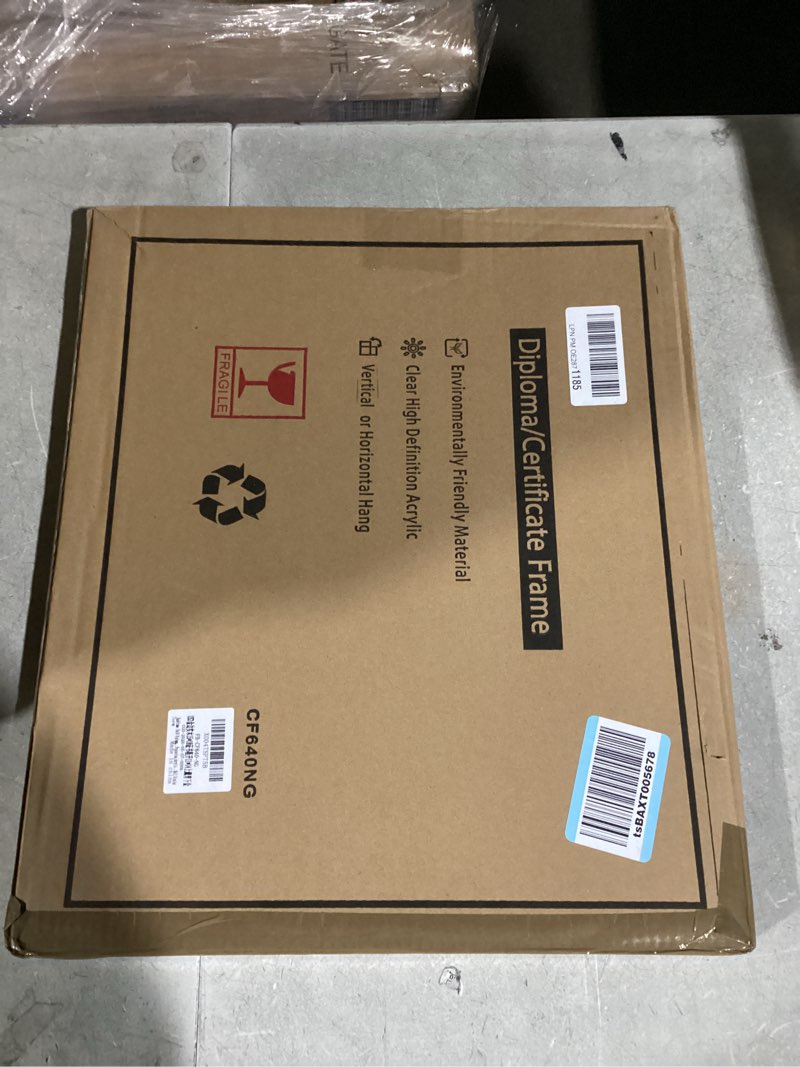 Condition photo showing New/Like New for Hodeframe 15x18 Diploma Frame for 11x14 Certificate/Document/Picture with Black and Navy Mat, Solid 