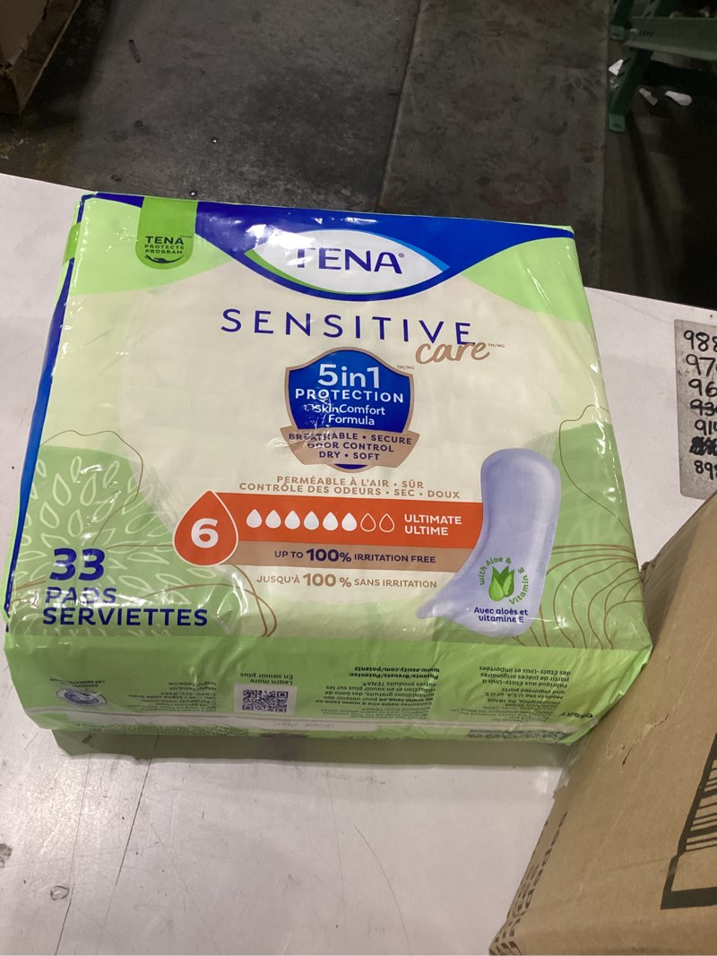 Condition photo showing New/Like New for tena intimates ultimate pads, heavy 16 inch bladder control pads, 54305 - pack of 33