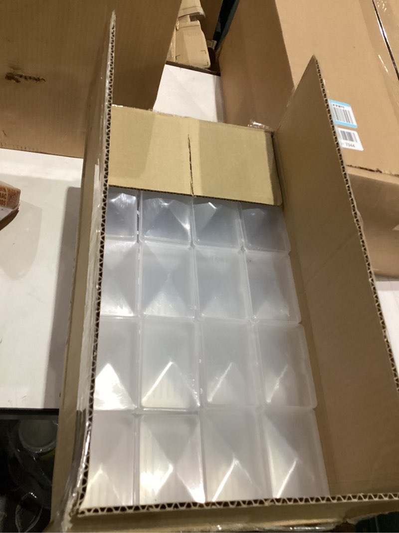 Condition photo showing As Is for Dukal SB01C Translucent Plastic Soap Box 2 1/2" x 3.14", Pack of 100