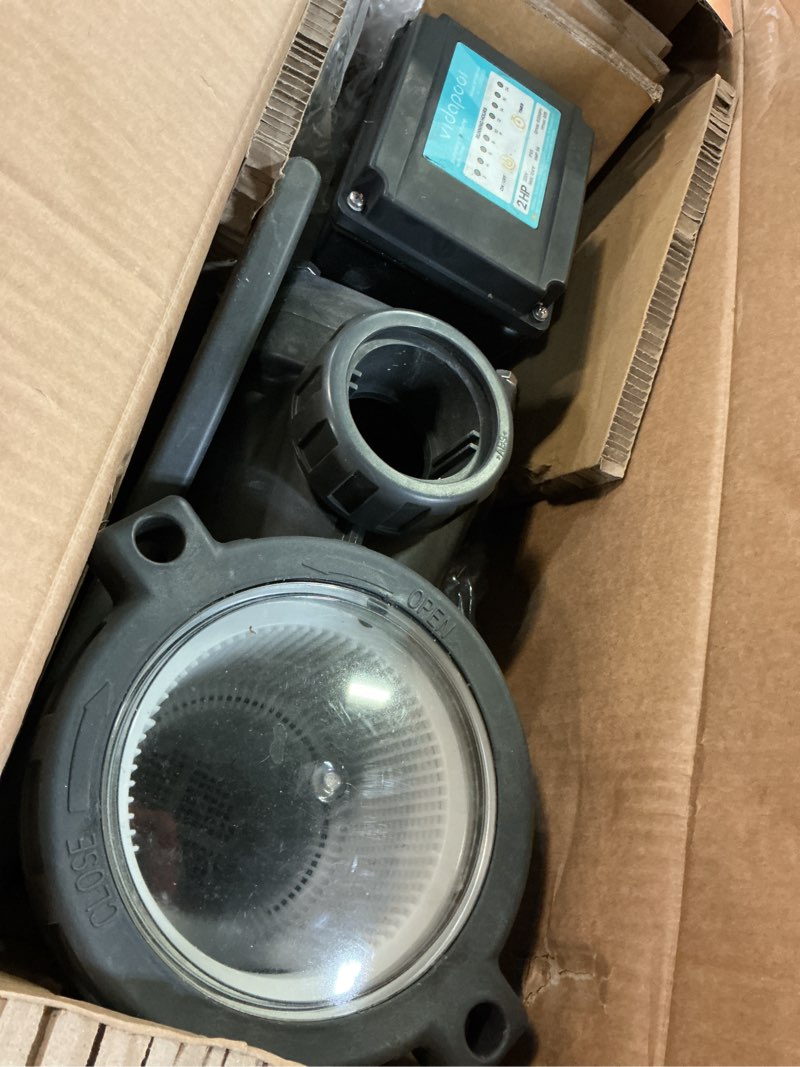 Condition photo showing Good Condition for in/above ground pool pump self primming high flow,dark grey