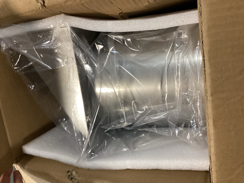 Condition photo showing Good Condition for 8 inch Wall Vent Cover,Exhaust Vent Hooded Wall Vent with Screen and Damper,Outdoor Wall Exhaust Vent Cap Exterior Air Vent Cover for Kitchen Range Hood HVAC Duct Dryer Ventilation,Galvanized Steel 8 Inch Black