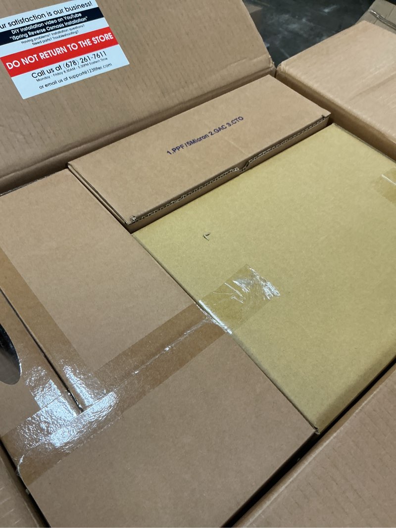 Condition photo showing Good Condition for iSpring RCC7AK, NSF Certified, 75 GPD, Alkaline 6-Stage Reverse Osmosis System, pH+ Remineralization RO Water Filter System Under Sink, Patented Top-Mounted Faucet Design for Easy Installation