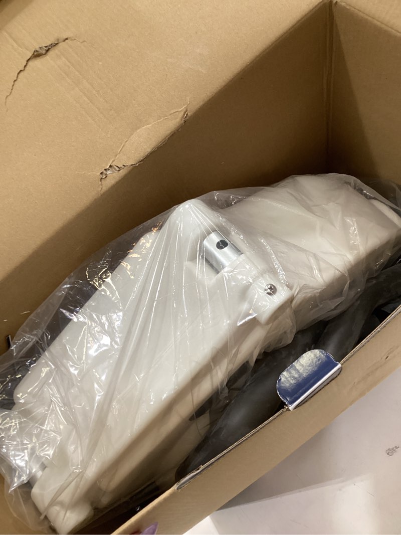 Condition photo showing As Is for drive medical 2-in-1 raised toilet seat with removable padded arms - elevated bathroom safety support - secure locking attachment - easy height assistance - durable construction, standard toilets