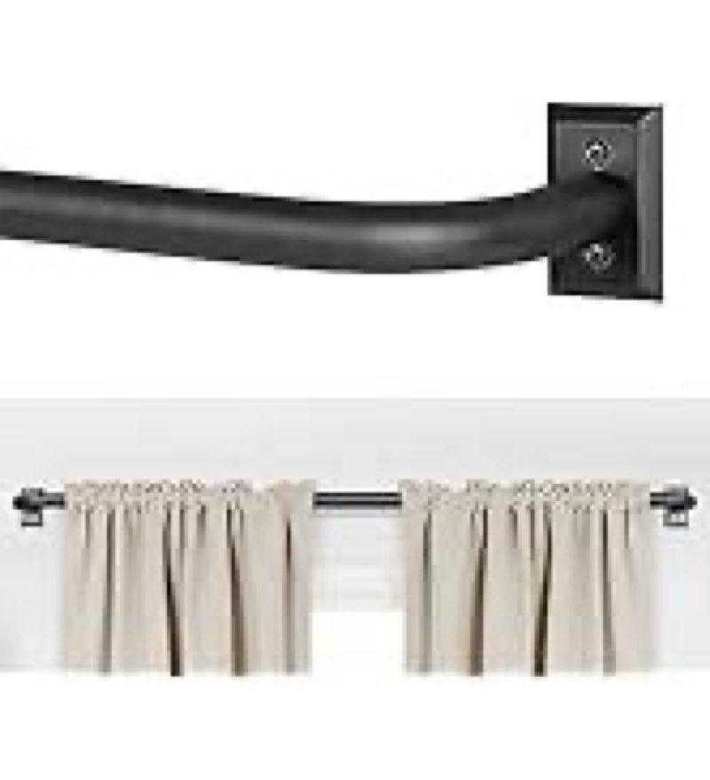 1 1/4 Diam Large Room Darkening Rods, 84-134Inch(7-11ft) Length Telescoping Wrap Around Curtain Rods